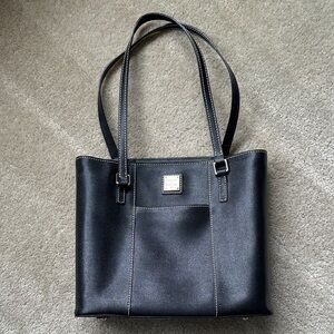 Dooney & Bourke Classic Black Leather Tote